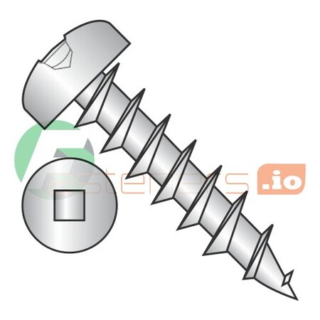 #6 x 7/16" Deep Thread Wood Screws/Square/Pan Head/Steel/Zinc/Full Thread (Carton: 10,000 pcs)